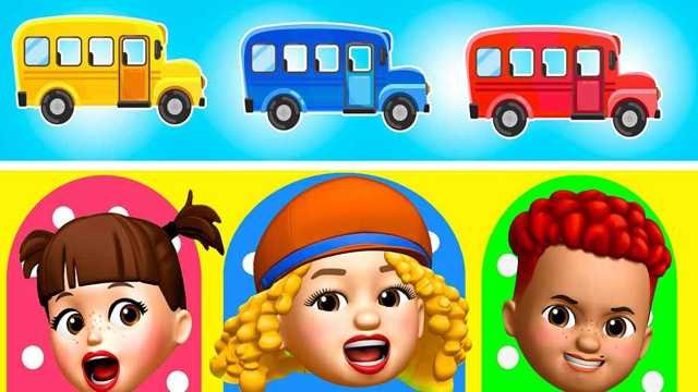 Dance Video | Wheels on the Bus 🚌 🚌 🚌 | Color Changing Bus
