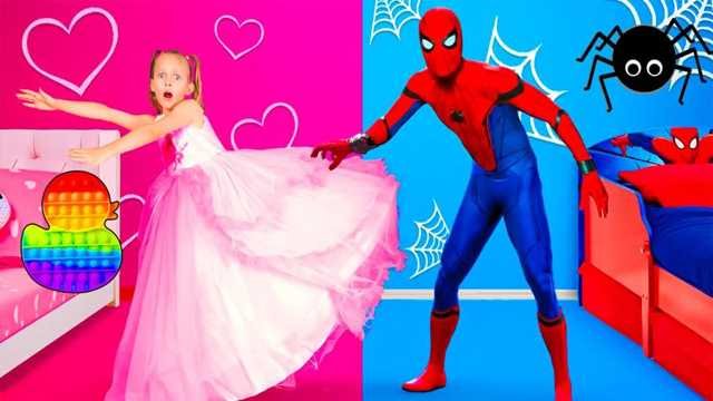 Role Playing Video: Amazing spider-man🕸️ dress up for kids💅